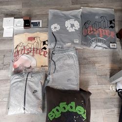 Massive Streetwear & Tech Bundle - Nike Tech, Sp5der, Denim Tears, AirPods & Jewelry