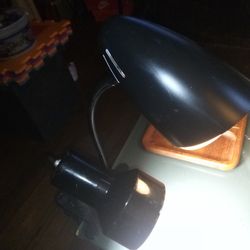 2 Clip On Lamps In Black