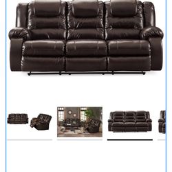 Ashley Furniture Vacherie Reclining Sofa – Excellent Condition 