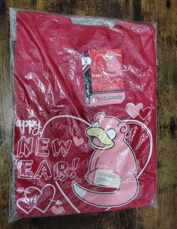 New Sealed Pokémon Slowpoke Valentine T-Shirt (Adult Small)