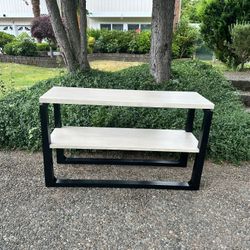 Solid wood console table entryway table 