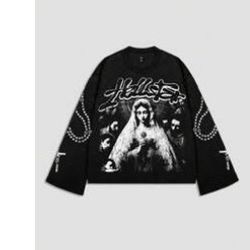 Hell Star Black And White Hoodie 