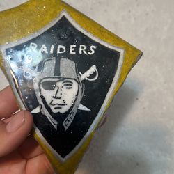raiders rock decoration