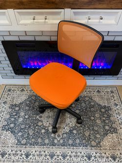 Orange children’s office chair