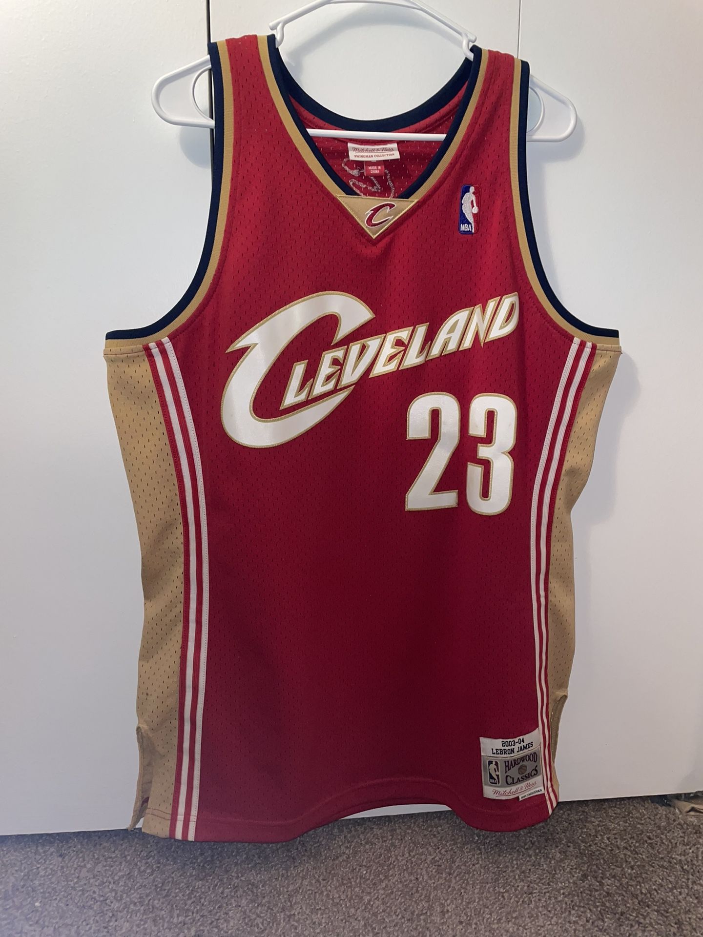 Red & Gold LeBron James 2003-04 Jersey (Large)