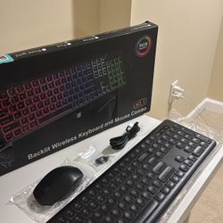 Backlit Wireless Keyboard and Mouse 
