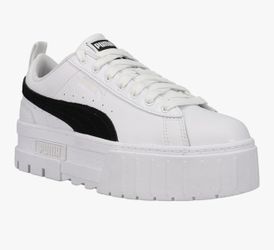 PUMA Kids Girls Mayze Platform Sneakers Shoes - White