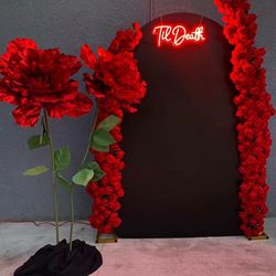 Till death neon sign