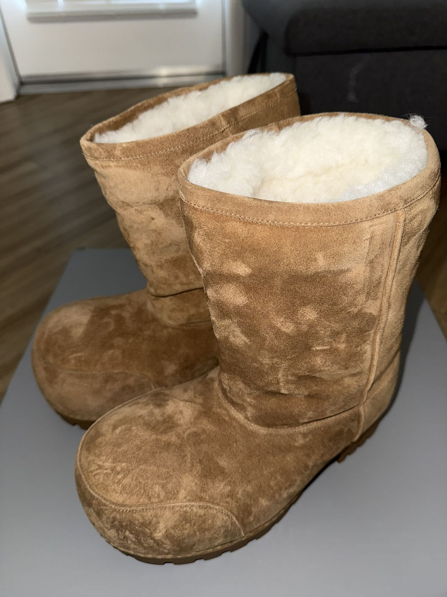 Balenciaga/Alaska Fur Low Boot