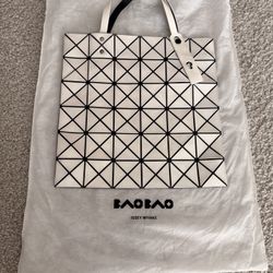Issey Miyake Bao Bao Lucent 6x6 Tote - White