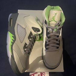 Jordan 5s Green Bean
