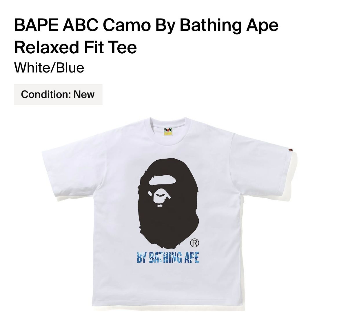 BAPE ABC Camo By Bathing Ape Relaxed Fit Tee