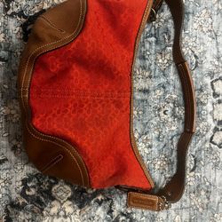 Red Coach Purse 