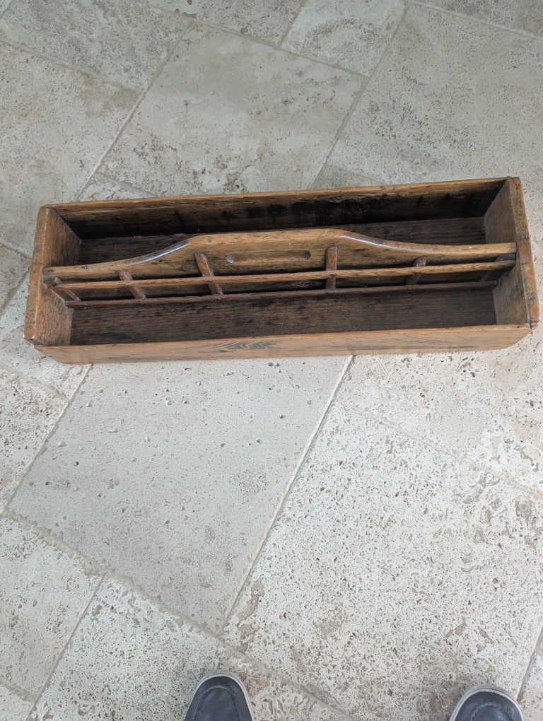 Vintage Wooden Tool Box