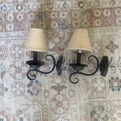 Metal Wall Sconce Lighting Set 