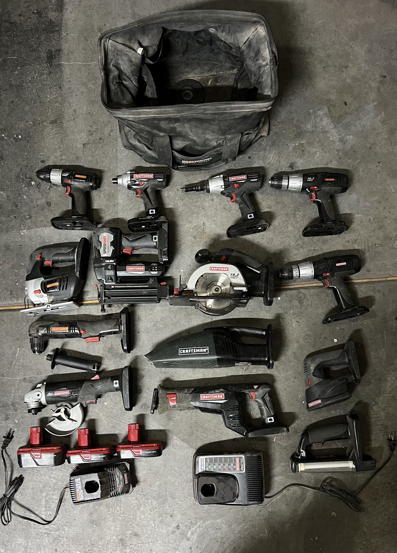 Craftsman 19.2 14 Piece Combo Set