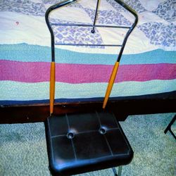 Mid Century Butler Stand With Chair