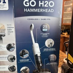 Tineco Go H20 Hammerhead Floor Mop Vacuum Rechargeable New 