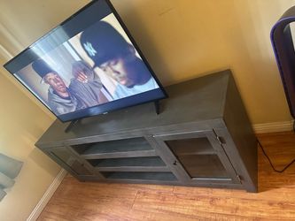 Grey tv stand PICKUP ONLY