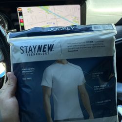 Brand New Jockey White Shirts Size S 34-36