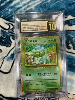 2023 Pokémon Japanese Classic Collection Bulbasur CGC Prestine 10