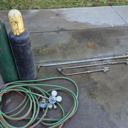 Victor Torches With Gages Hose And Tanks
