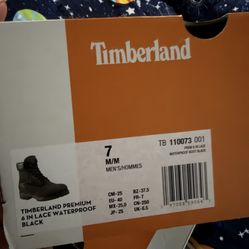 Timberland 6 Inch Lace Waterproof Boot Size 7 