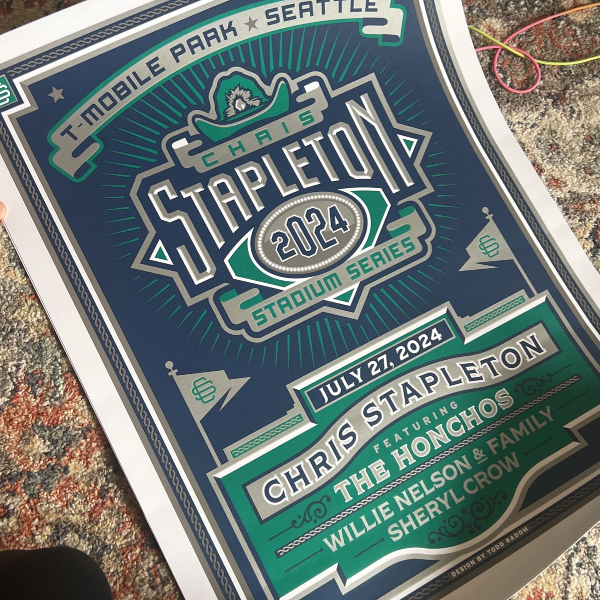 Chris Stapleton Seattle Poster