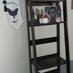 Dark Wood Latter Shelf