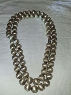 Silver 925 Mexican Necklace 67 Grams.
