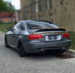 For 2007-2012 BMW E92 Coupe Glossy Black PSM Style Rear Trunk Spoiler Wing Lip
