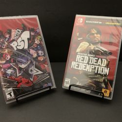 NEW SEALED Switch Games - Red Dead + Persona 5 Tactica