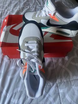 Nike air max white black new green