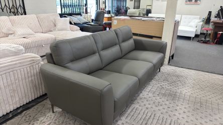 New top grain genuine leather couch / free delivery