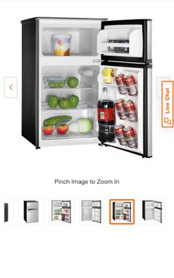 Mini fridge stainless steel