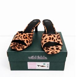 NEW Wild Fable Leopard Kitten Heels Size 8 – Memory Foam Mules