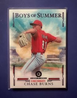 2025 Panini Boys of Summer #1 Chase Burns /49 Cincinnati Reds