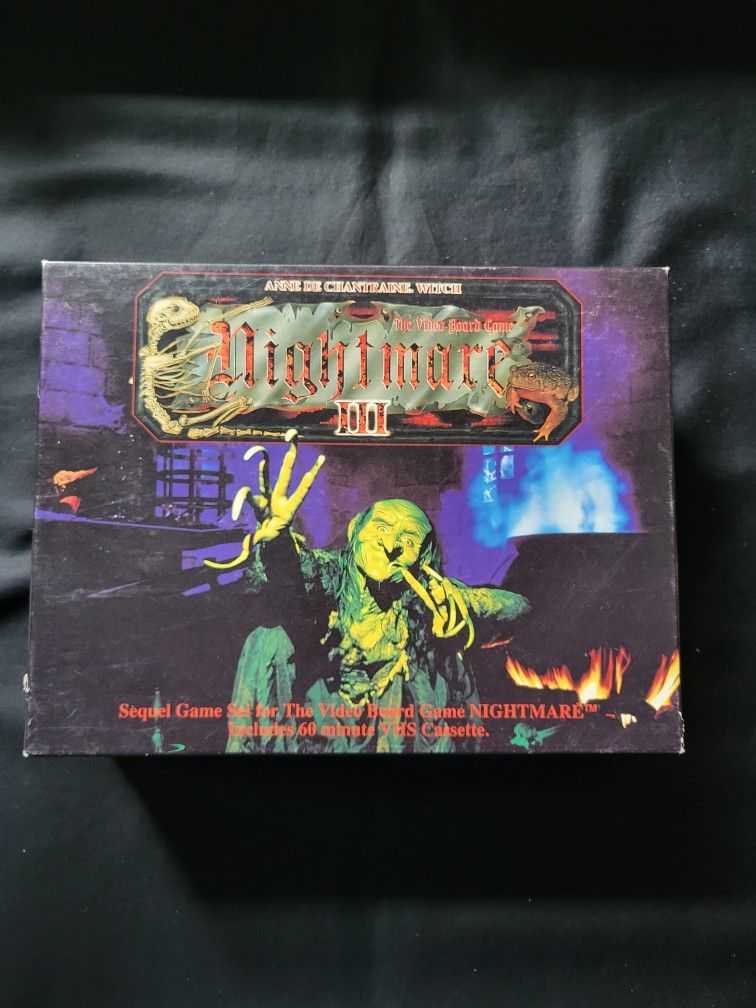 Nightmare III VHS Board Game - Incomplete