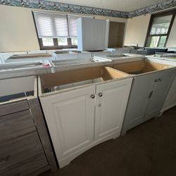 30” White Vanity Brand New No Top