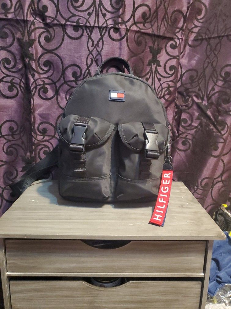 Tommy Hilfiger Black Backpack New Without Tags