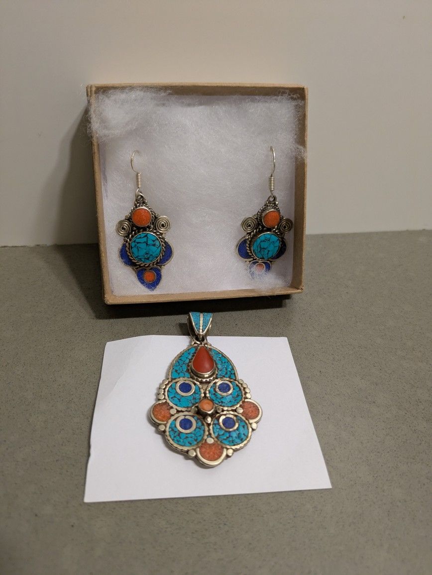 Tibetan ethnic tribal jewelry.