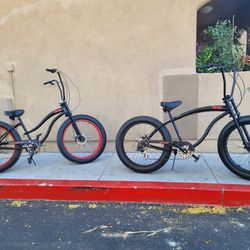 2 Bike Micargi Slugo Ss, Mens & Women, 7 Speed, Fat Tire 26×4,like New, $$$900