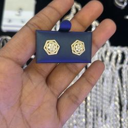 Silver Moissanite Earings 