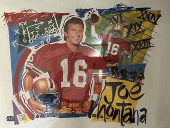 Joe Montana Lithograph by Brian Fujimori