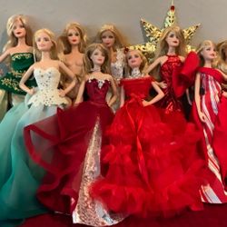 Holiday Barbies From 2011–2019