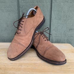 Vintage Men’s Cole Haan Suede Oxford Shoes Size 8 D Brown Made In USA Rare