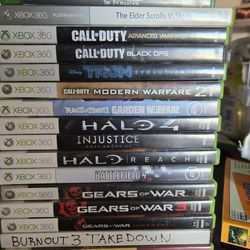 XBOX One and XBOX 360 17 games.