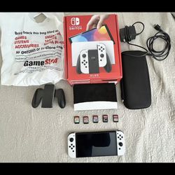 A Great Condition Switch Oled Console Bundle With Games