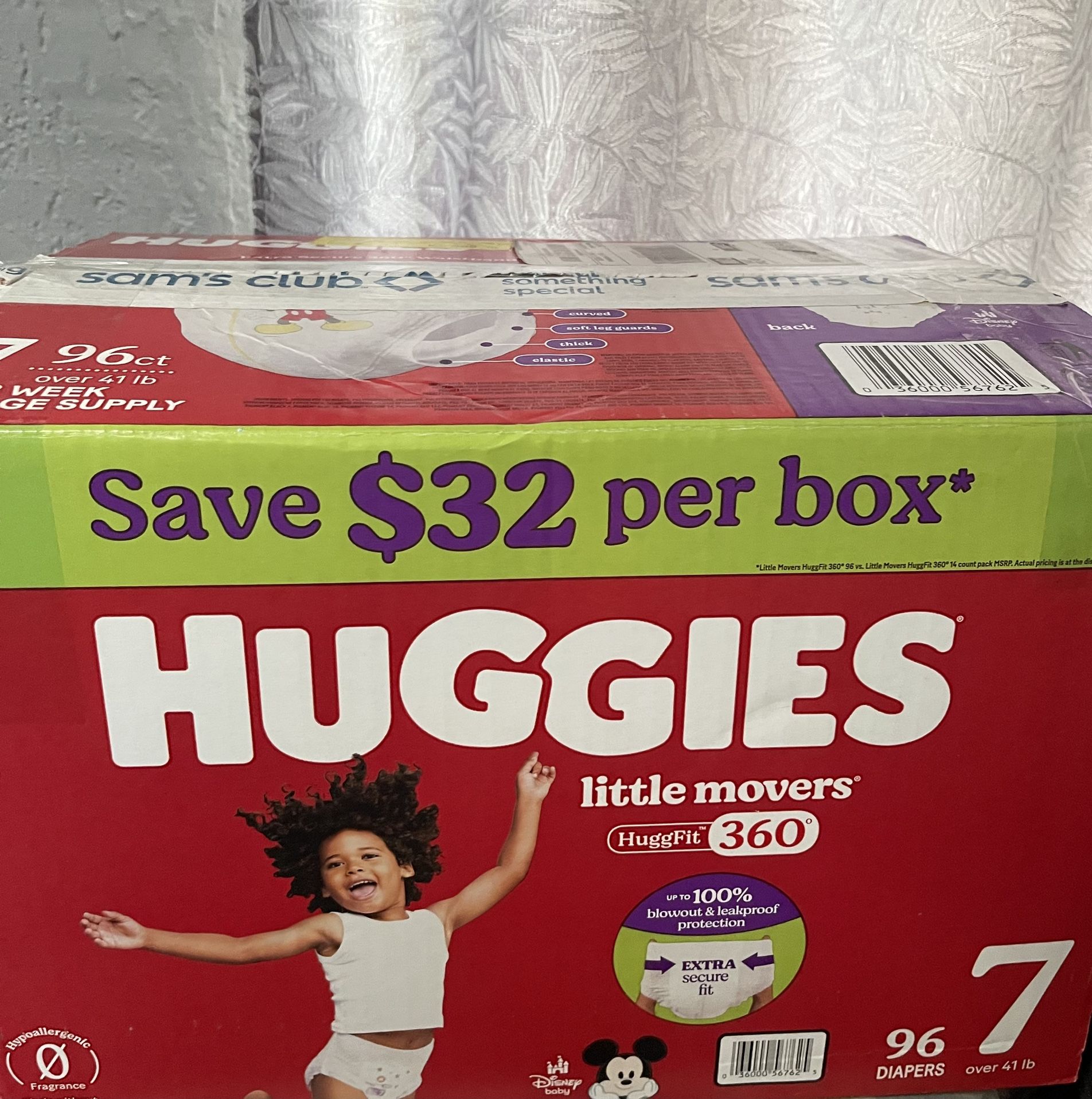 Huggies Little Movers 360•size 7 (96) Diapers
