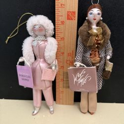 Vintage Glass Shopper Ornaments $25 Each